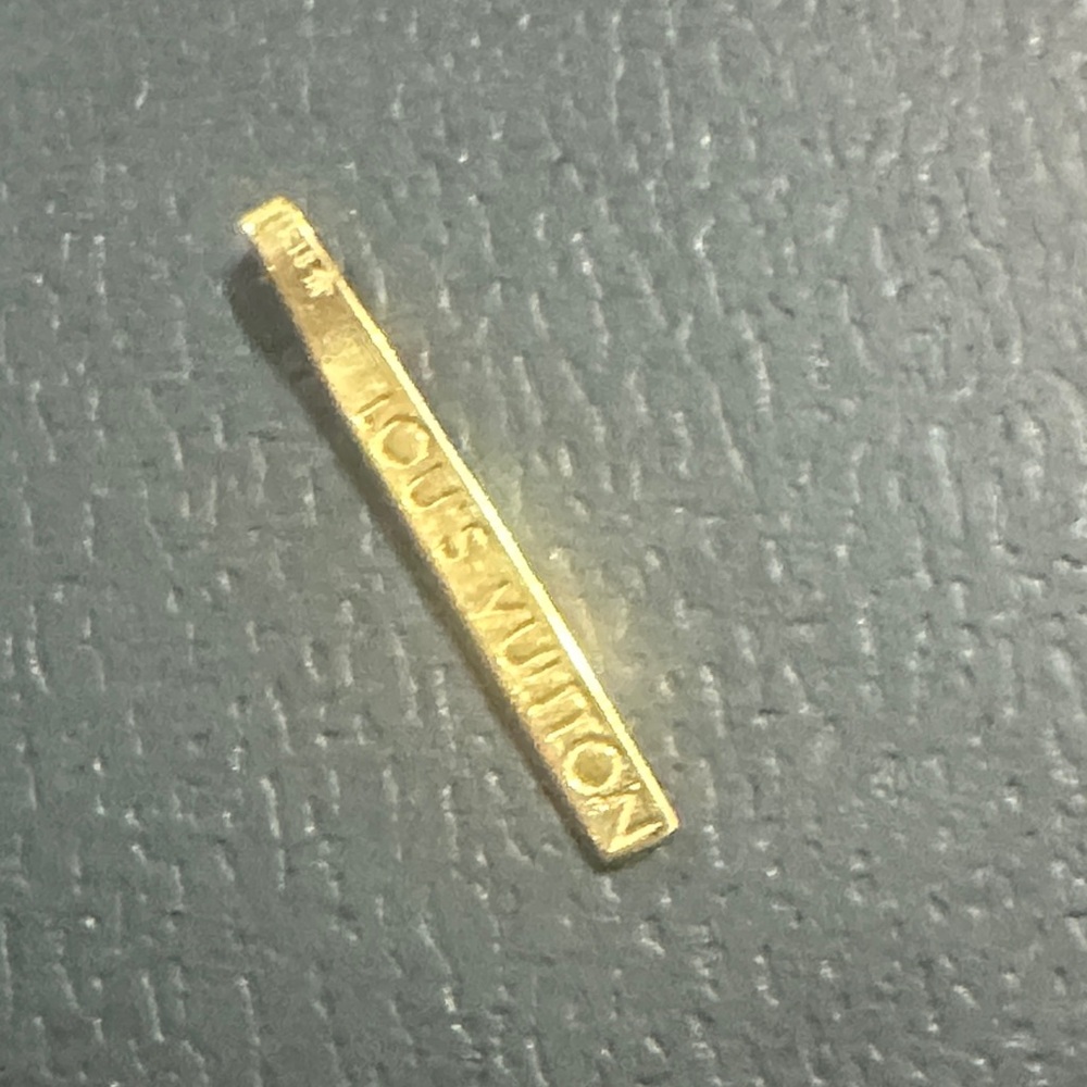 Louis Vuitton Gold Bar Pendant